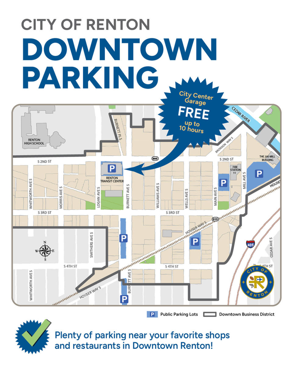 Updated Parking Downtown Map