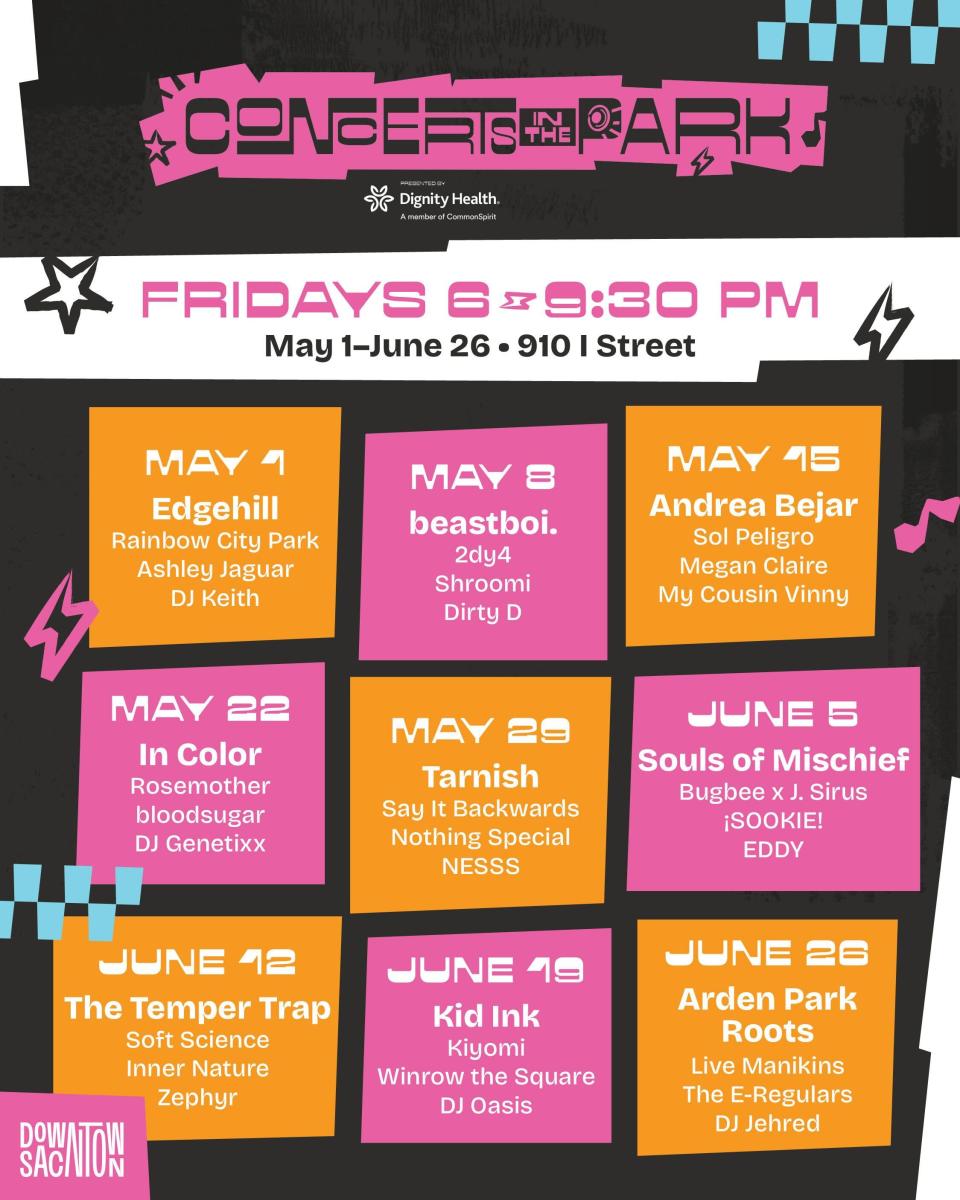 CONCERTS IN THE PARK 2026 LINEUP