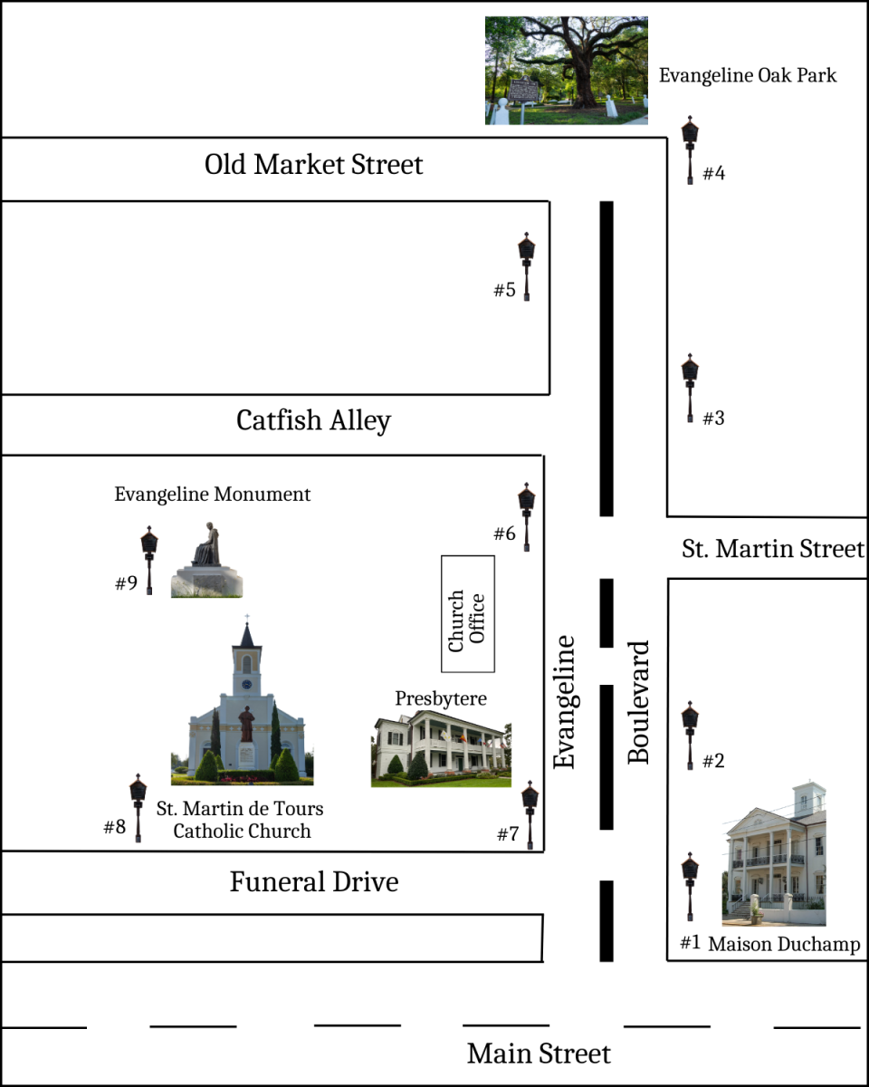 Map of Walk with Evangeline