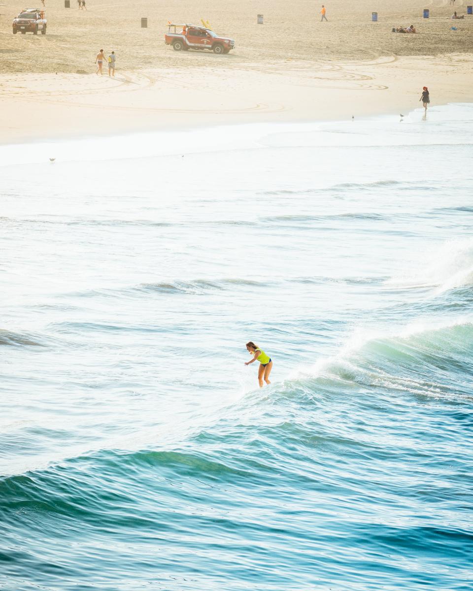 Surfing in Huntington Beach