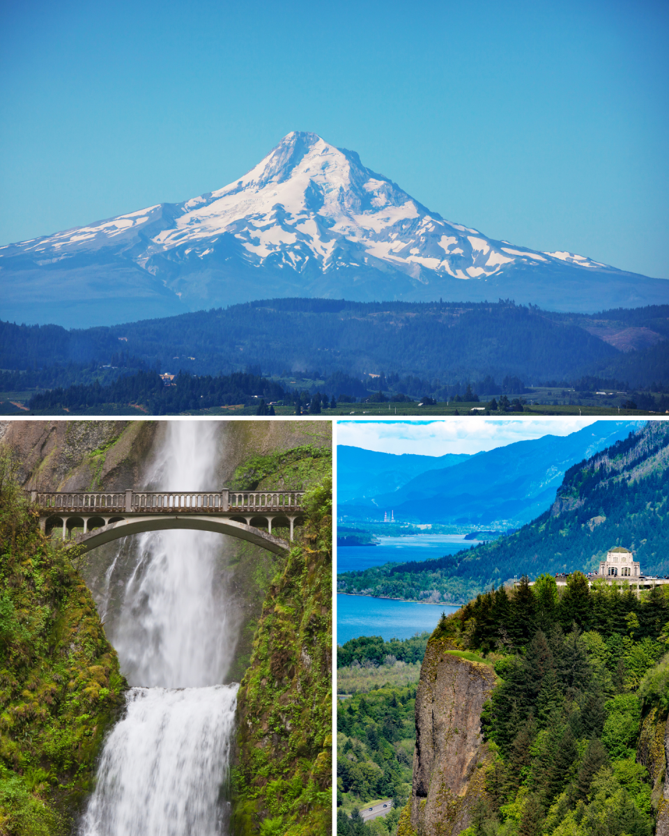 Mt Hood Columbia River