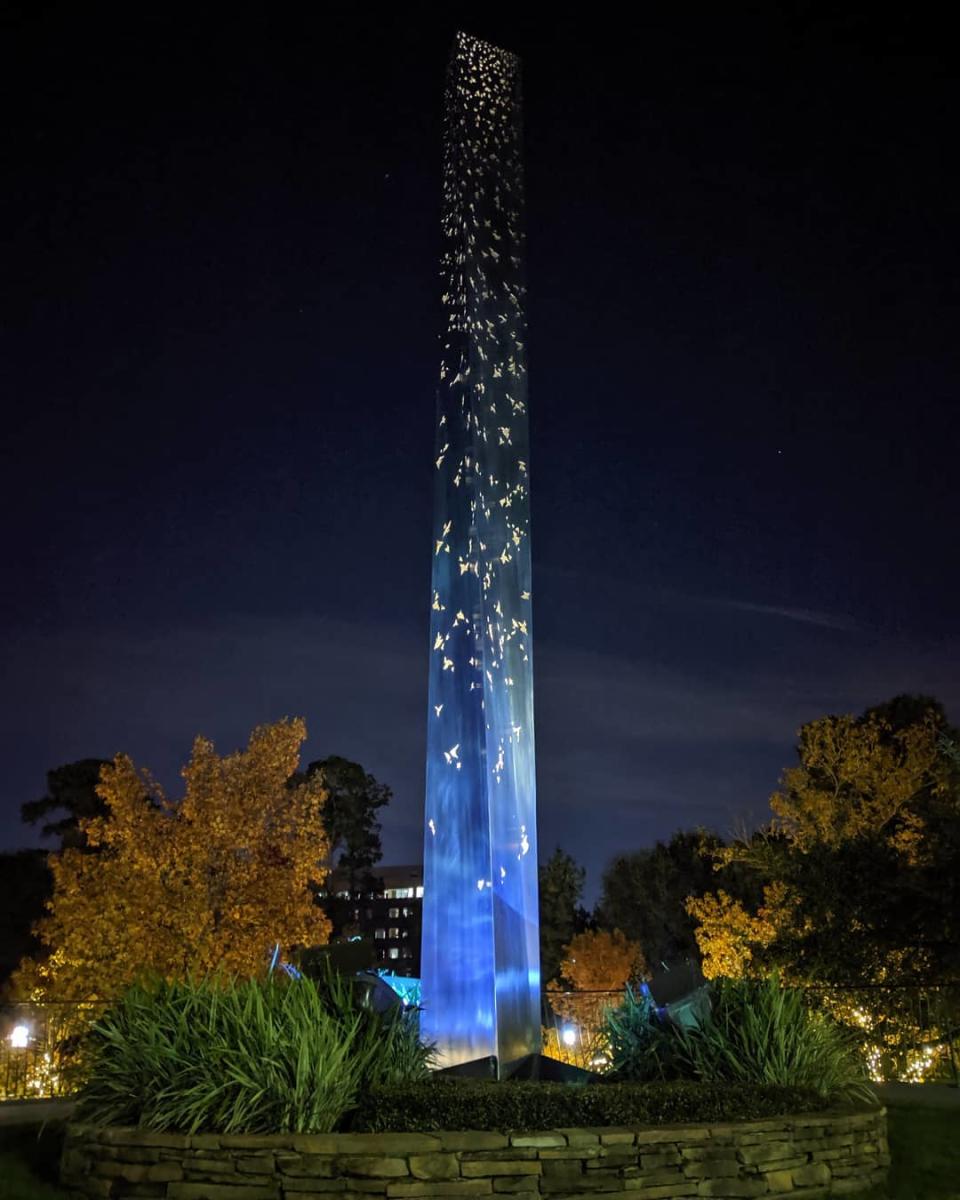 Millennium Sculpture at Night