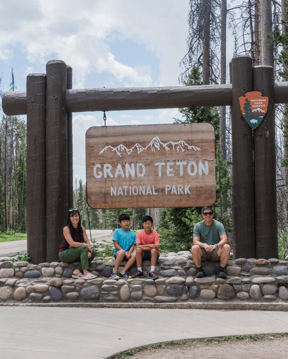 North entrance for Grand Teton National Park