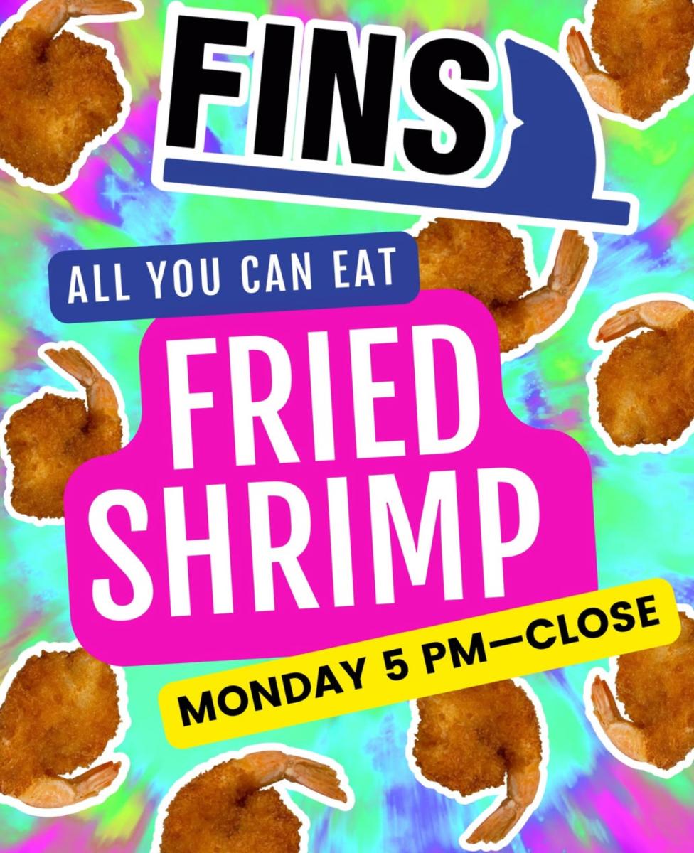 Fins all you can eat shrimp