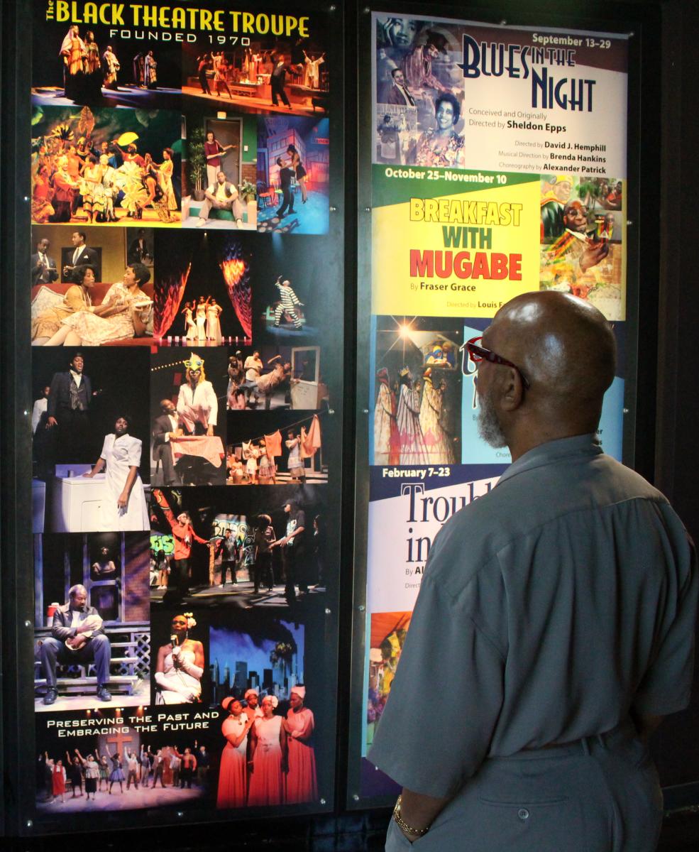 Black theatre Troupe David Hemphill with Show Posters