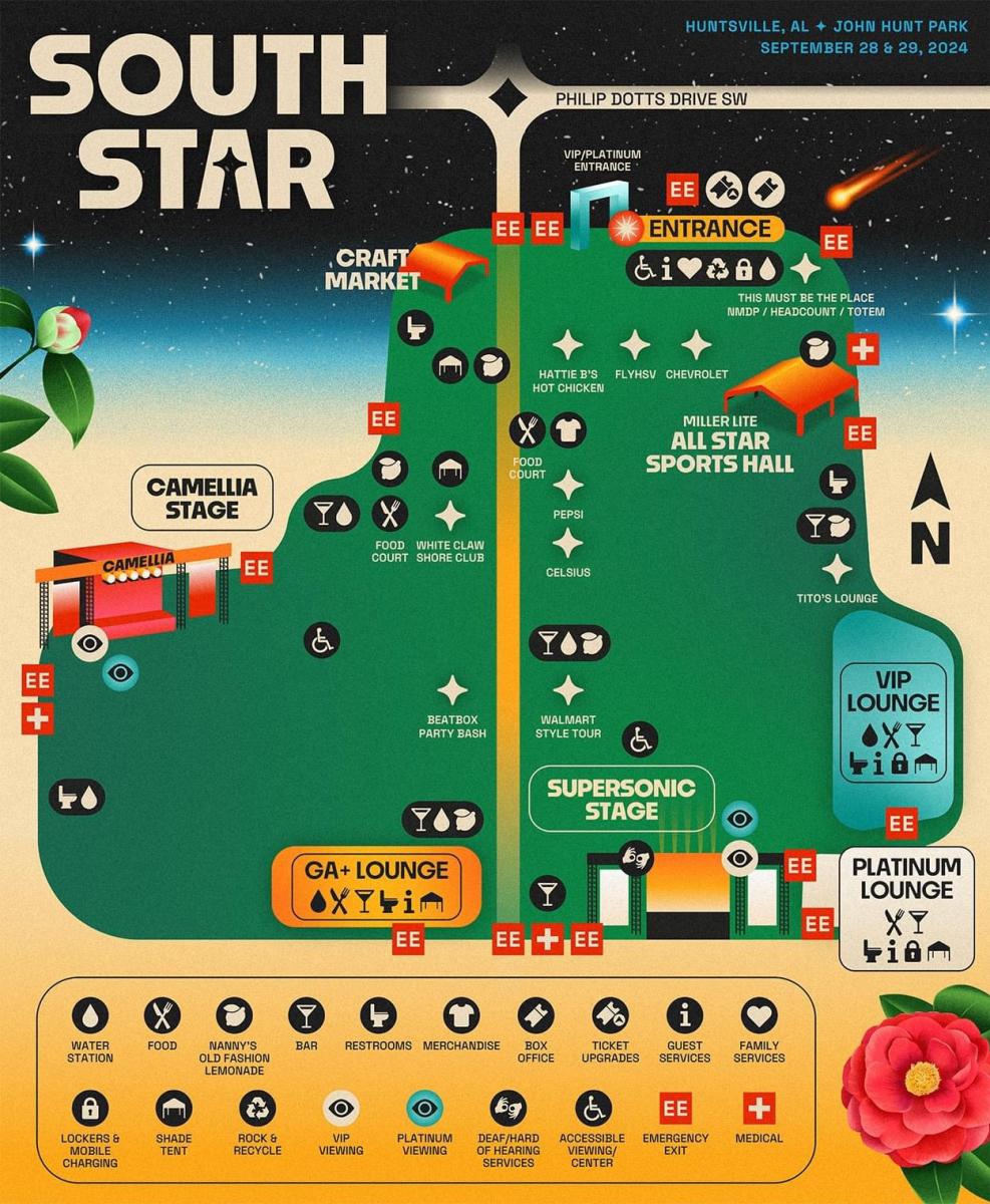South Star Map