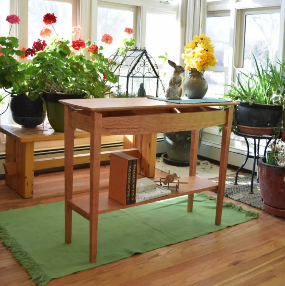 A console table built by Neal at Desert Bird Mercantile.