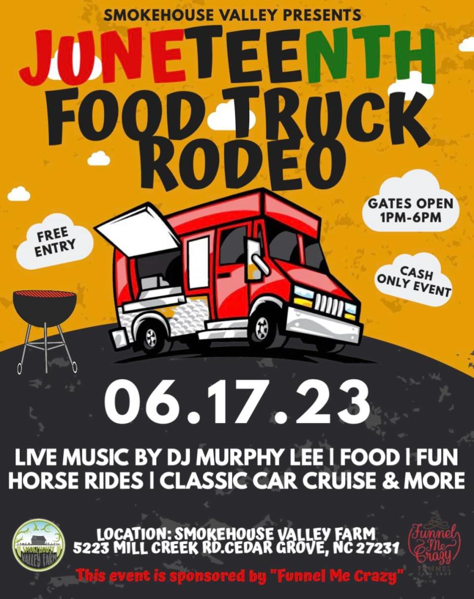 Smokehouse Valley Juneteenth Food Truck Rodeo Banner