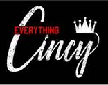 Black background with the Everything Cincy logo written in white with a white crown over the y.