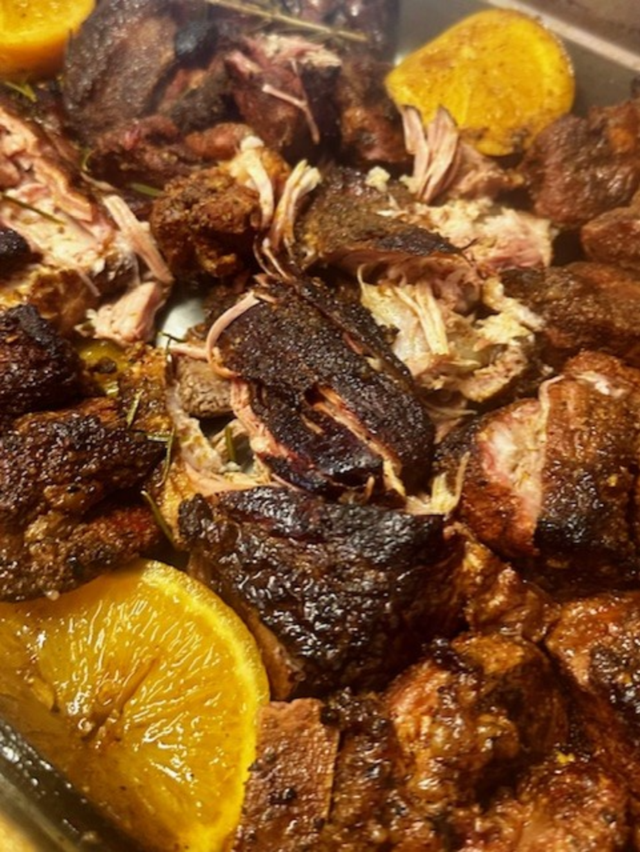 Orange Rosemary infused Pulled Pork Carnitas