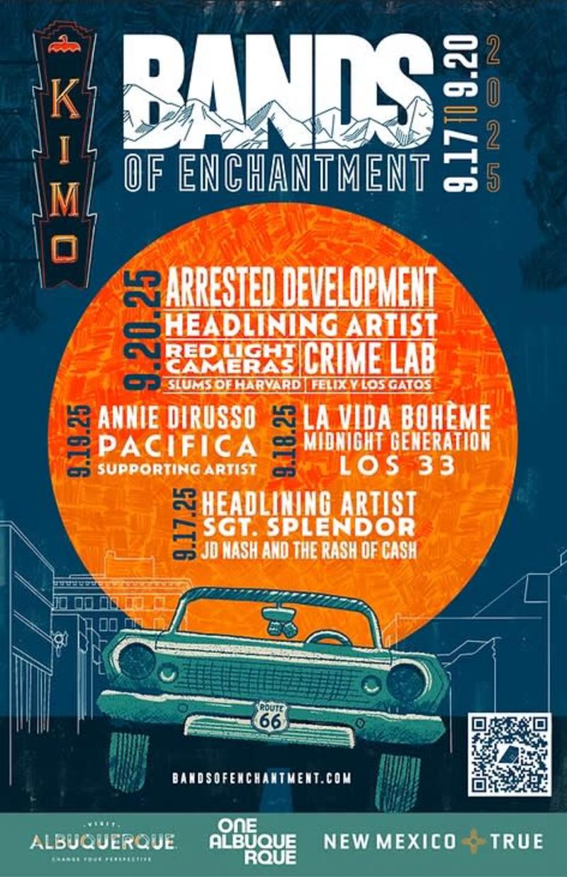 The lineup for 2025 Bands of Enchantment.