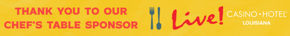 Thank you to our Chef's Table Sponsor, Live Casino & Hotel