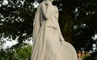 Close-up view of the Athena Statue at The Classic Center
