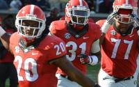 UGA Football players celebrate