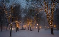 Commonwealth Avenue Mall in winter_1502-2