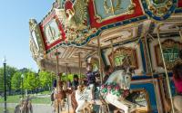 The carousel at the Frog Pond in the Boston Common