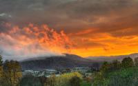 Bright Sunset Pantops Mountain