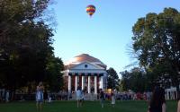 Hot Air Balloon Over The Rotunda