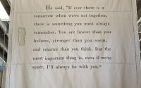 Wall Tarp with Quotes: $165