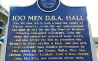 100 Men Hall  - Blues Trail Marker