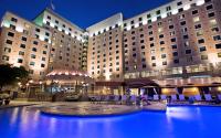 Harrah's Gulf Coast at night from the pool