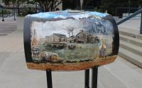 Bourbon Painted Barrel