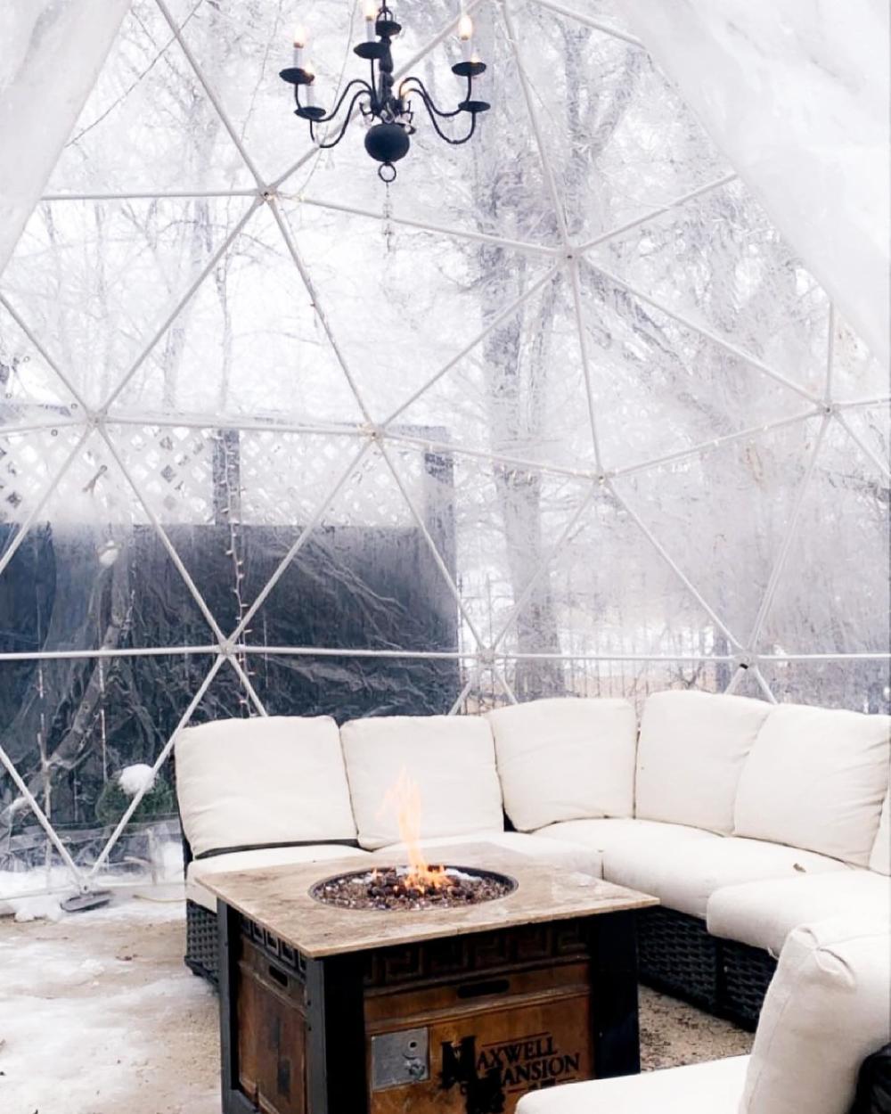 Inside the Maxwell Mansion Igloo