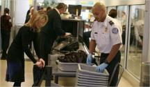 Woman at the Airport TSA Screening Check