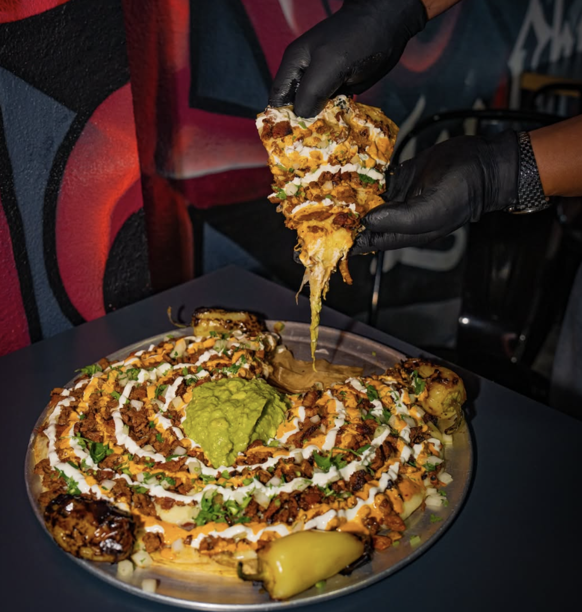 Tacos Los Cholos pizza