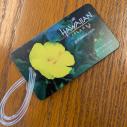 Yellow Hibiscus Luggage Tag
