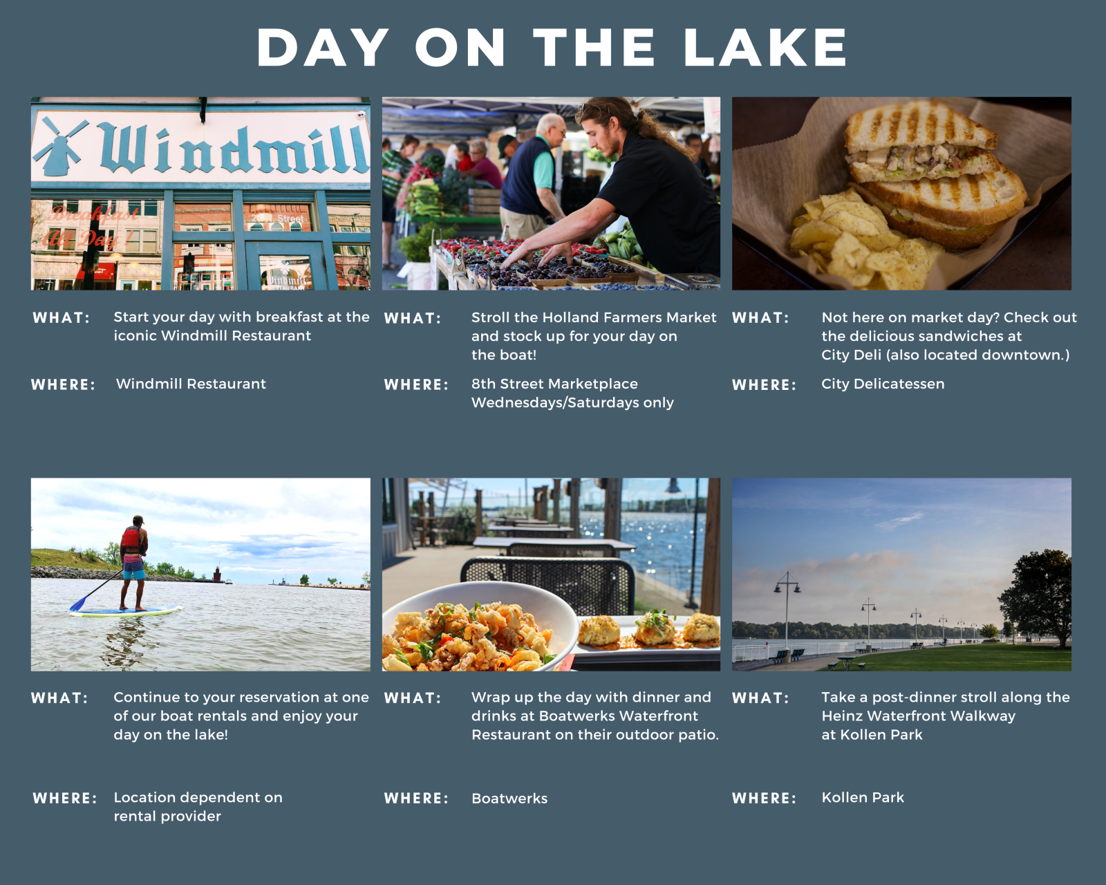 Spend the day on the Lake in Holland, Michigan