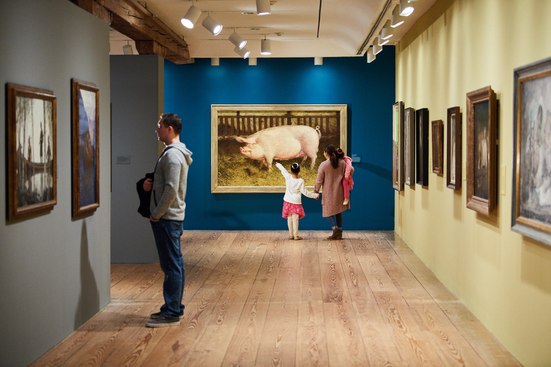 Wyeth gallery inside the Brandywine Museum of Art
