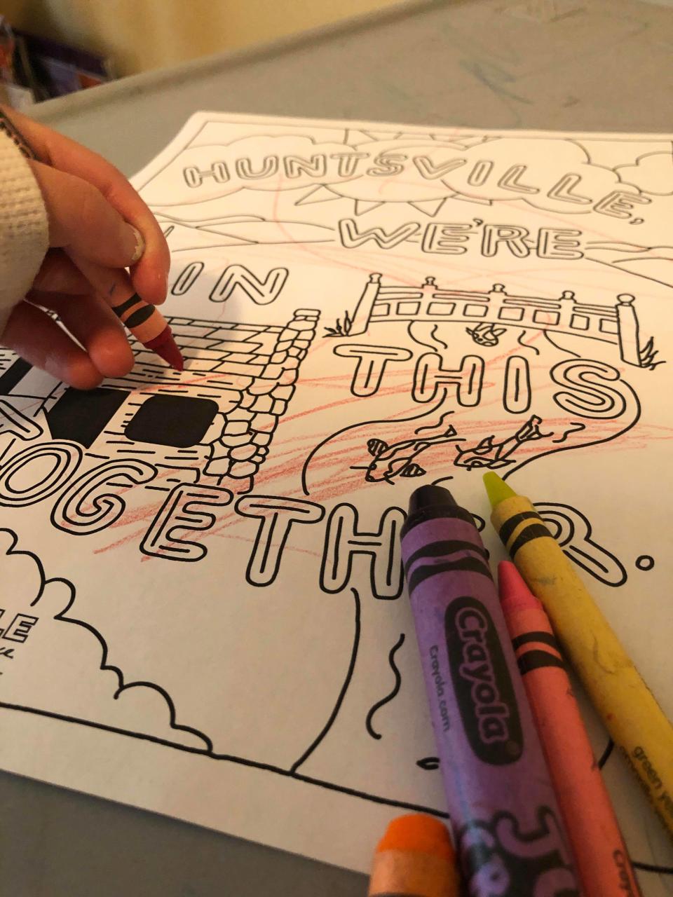 Child coloring Huntsville Coloring Sheet