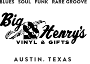 Logo for Big Henry's record shop.
