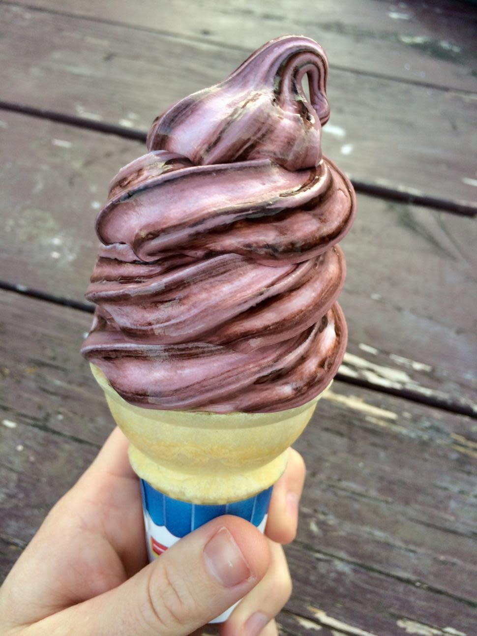 Blueberry cone at Loveland Dairy Whip (photo: Emily Lloyd)