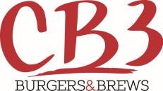 CB3 burgers and brews logo