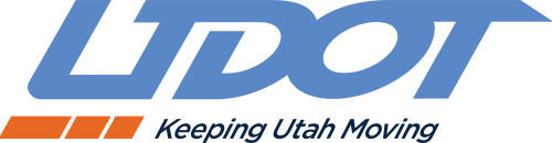 Logo with UDOT and Keep Utah Moving underneath it