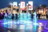 Fountain at the entrance of One Daytona Mall in Daytona Beach