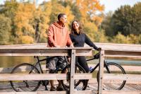 Couple with bikes