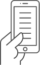 Icon hand phone