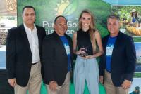 Claire Brophy with Commissioner Chris Constance, John Lai with FRLA and Sean Doherty, Director of Tourism