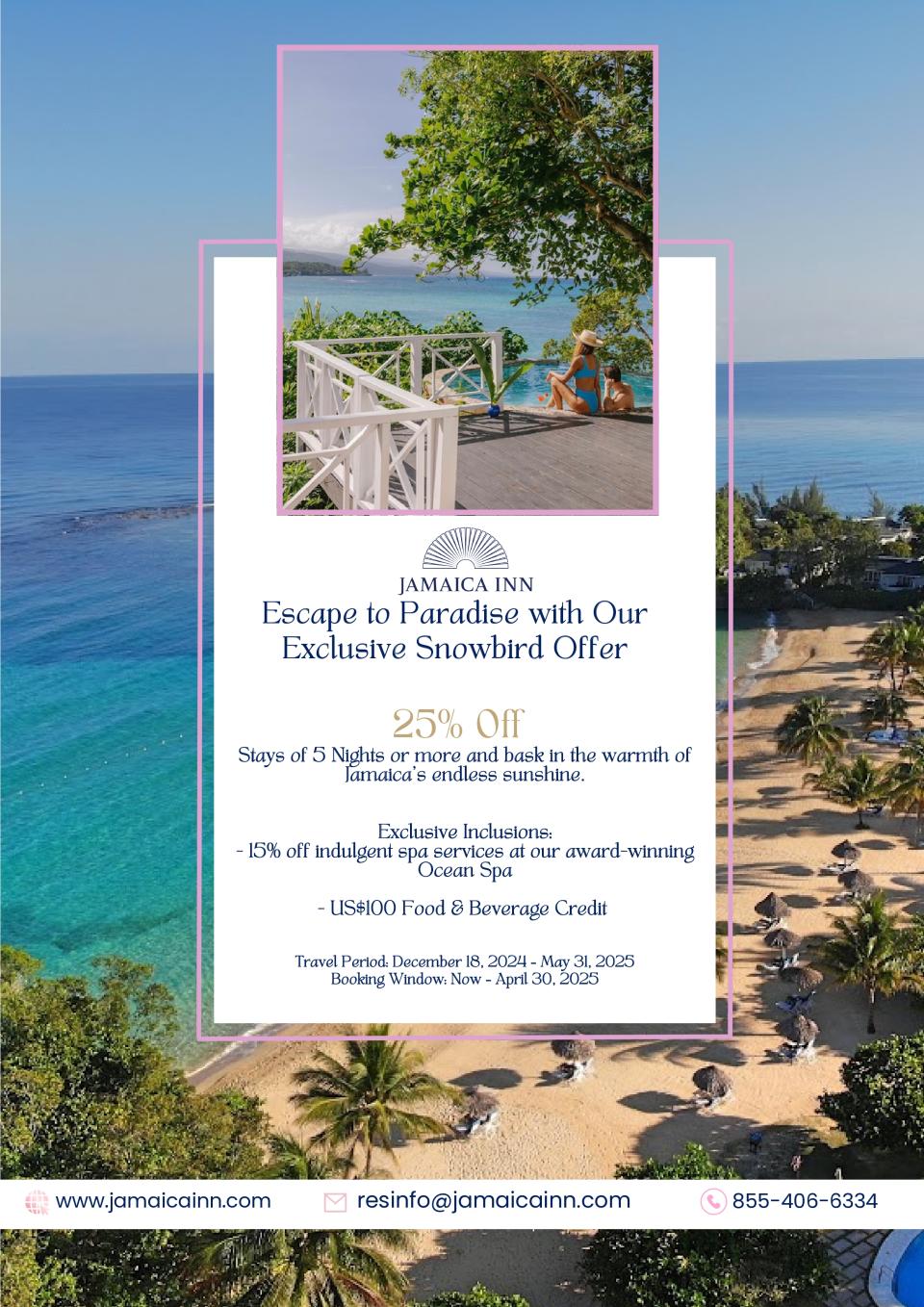 Supplier Specials: Jamaican Inn 2025
