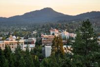 Downtown Eugene Skyline at Dusk by Brandon Fralic