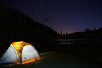 Camping Under the Stars at Linton Lake by Wyatt Pace