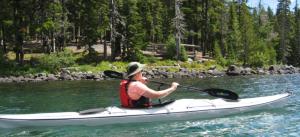Kayaking Waldo Lake in the Cascades