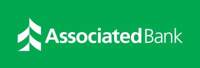 Logo for Associated Bank, a sponsor of the 2026 Concerts in the Park in Lake Geneva.