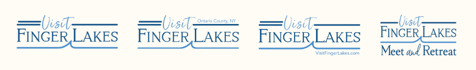 Variations of Visit Finger Lakes logos