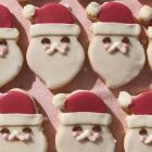 Santa cookies from Rainbow Bakery