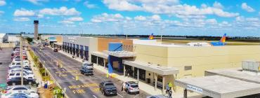 Aerial view of Bailey Terminal at Punta Gorda Airport