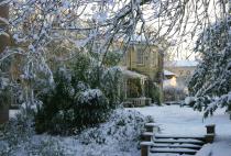 Snow at Fitzwilliam College, Cambridge